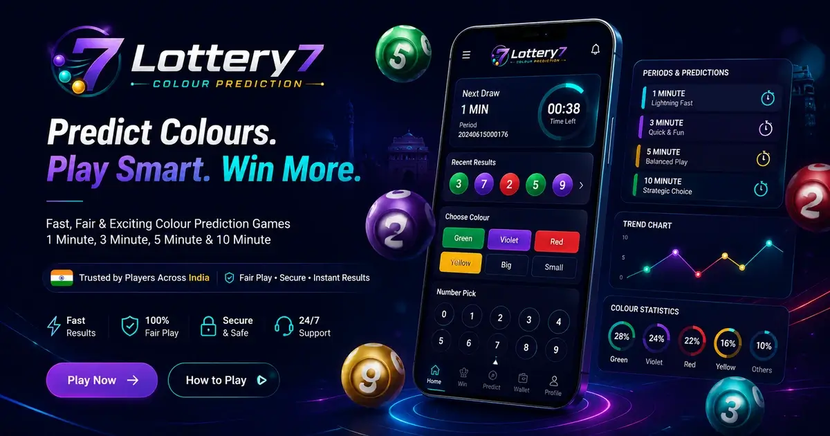 Lottery7 Colour Prediction information dashboard